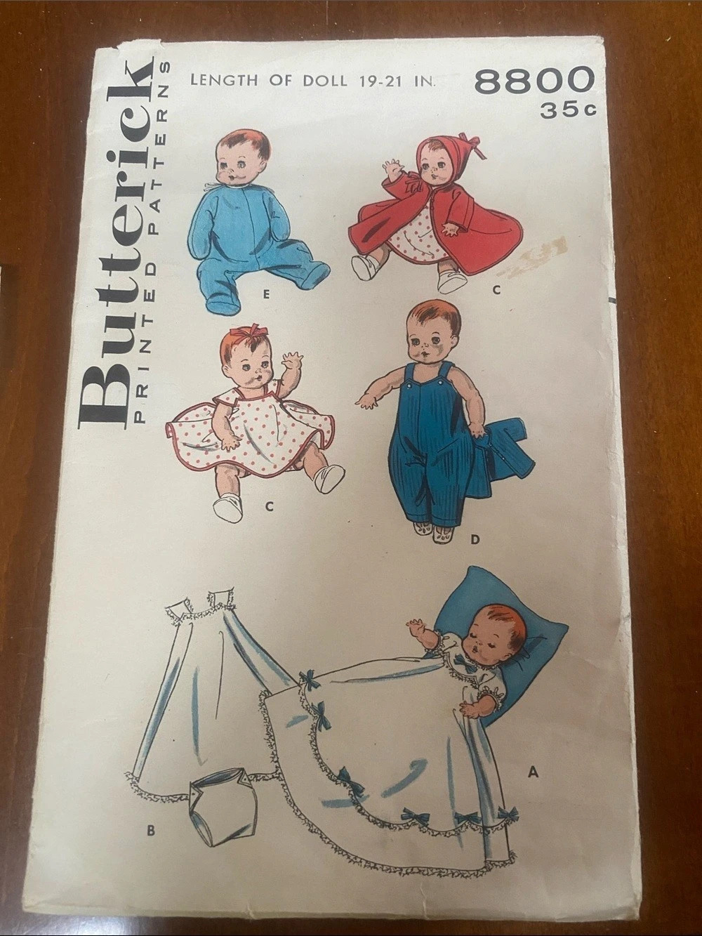 Butterick 8800 Baby Doll Pattern Vintage